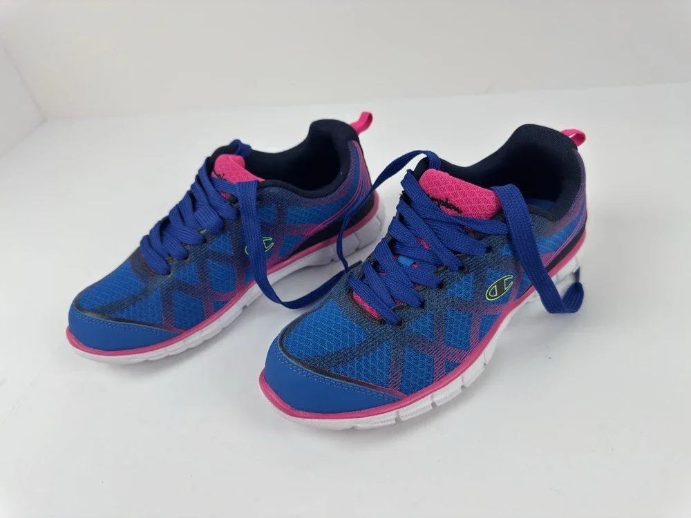Champion Shoes Women US Size 5 Sneakers Pink Fabric Lace Up